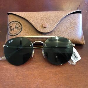 Ray Ban Blaze Round Aviator sunglasses